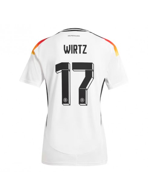 Billige Tyskland Florian Wirtz #17 Hjemmedrakt Dame EM 2024 Kortermet Billige Tyskland Florian Wirtz #17 Hjemmedrakt Dame EM 2024 Kortermet